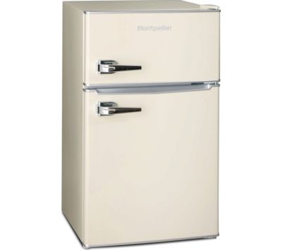 MONTPELLIER MAB2030C Undercounter Fridge Freezer - Cream
